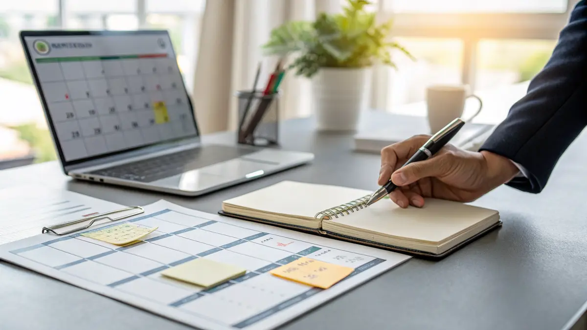 Business owner replacing manual marketing tasks with an automated content workflow