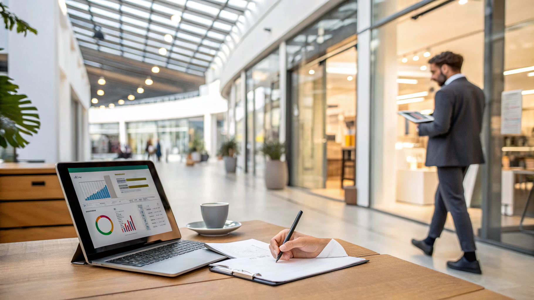 Illustration of a small business marketing system connecting social media blog and Google Business Profile