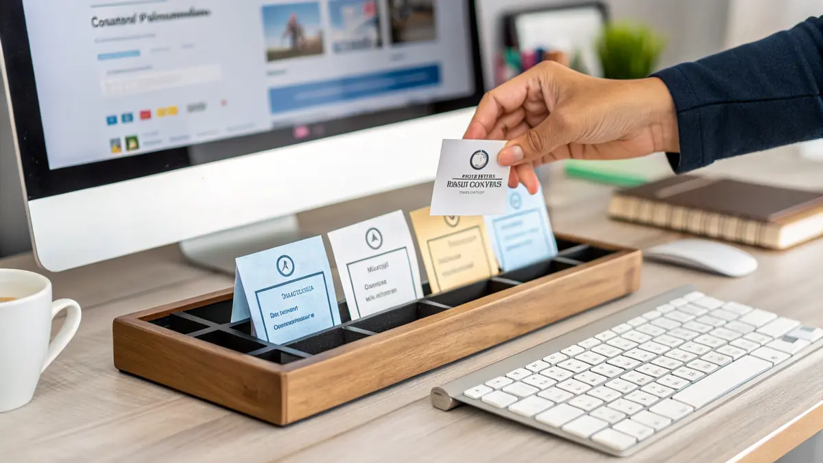 A simplified content automation for business workflow showing one idea distributed across multiple channels
