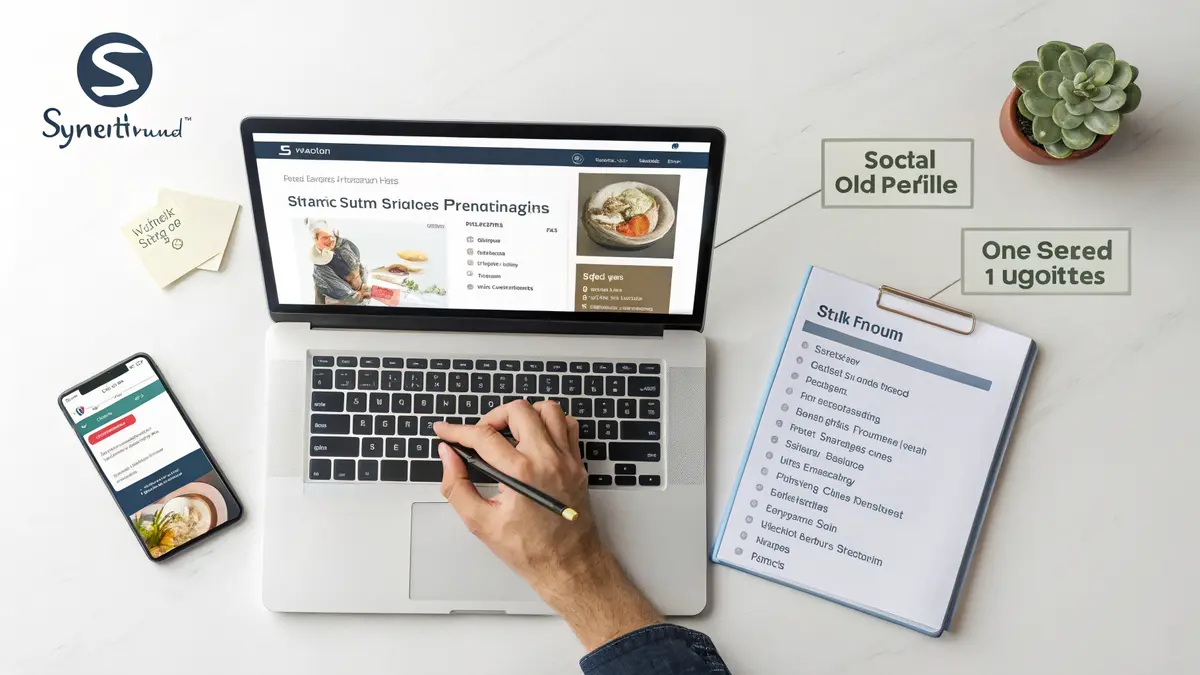 Busy business owner with outdated social media and business profiles